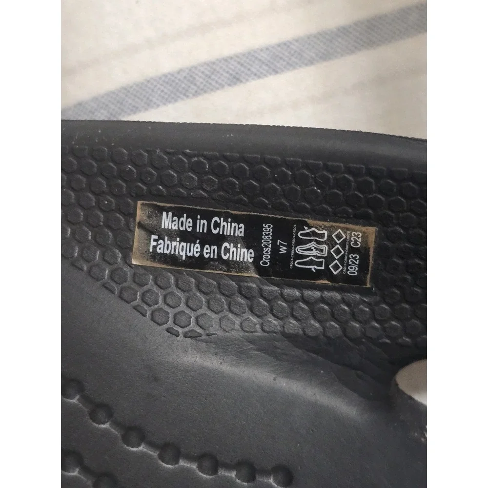 Crocs Baya II Flip Black Flip Flop Slippers W7